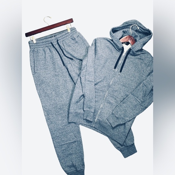 Heather Blue Sweat Suit - Picture 1 of 9